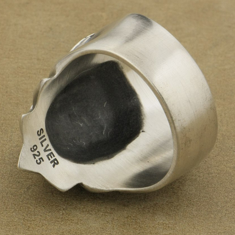 Bague en Argent 925 pour Homme avec Lion Solaire