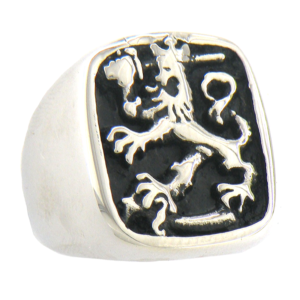 Chevalière Homme Lion Argent