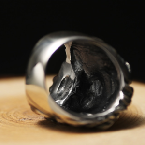 Chevalière Tête de Lion Gitan en Argent