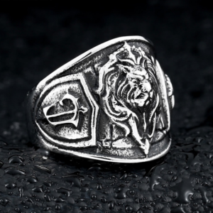 Bague Tête de Lion pas Cher