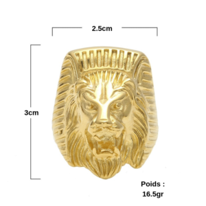 Bague en couleur Or Lion