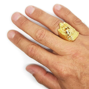 Bague en couleur Or Lion