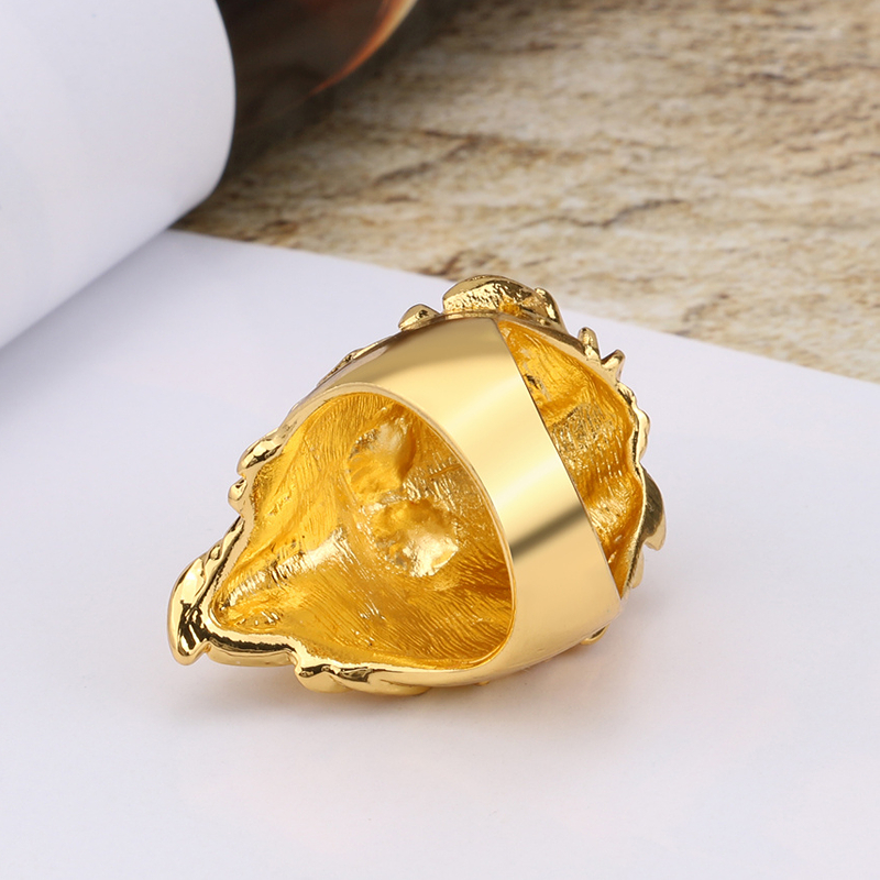 Bague Tête De Lion Gitan or