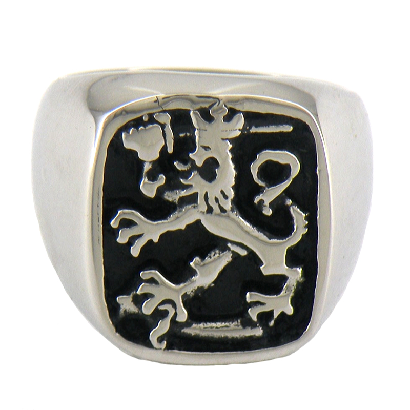 Chevalière Homme Lion Argent