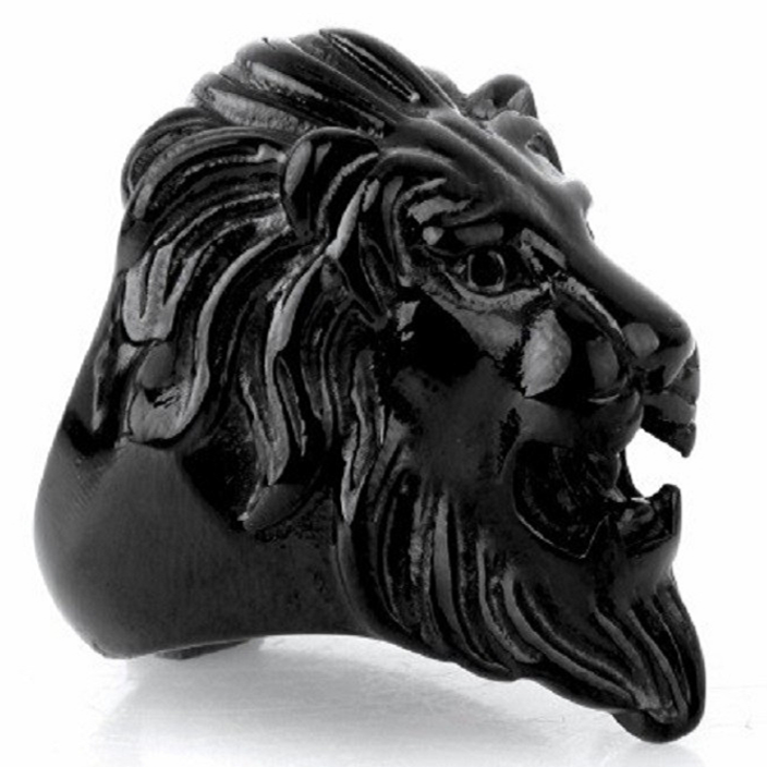 Bague Lion Noir