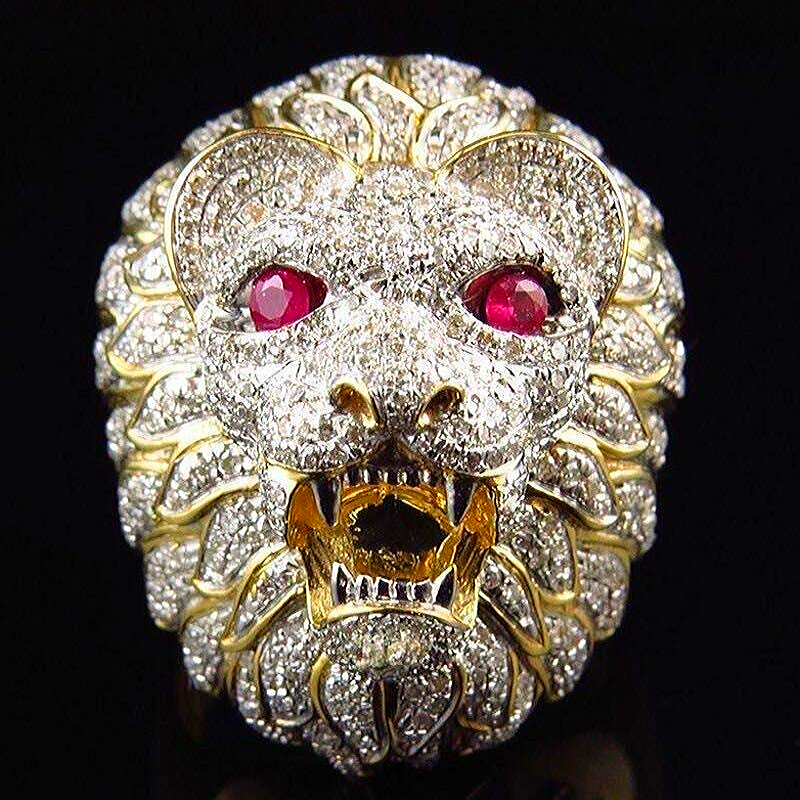 Bague Lion Or Et Diamant