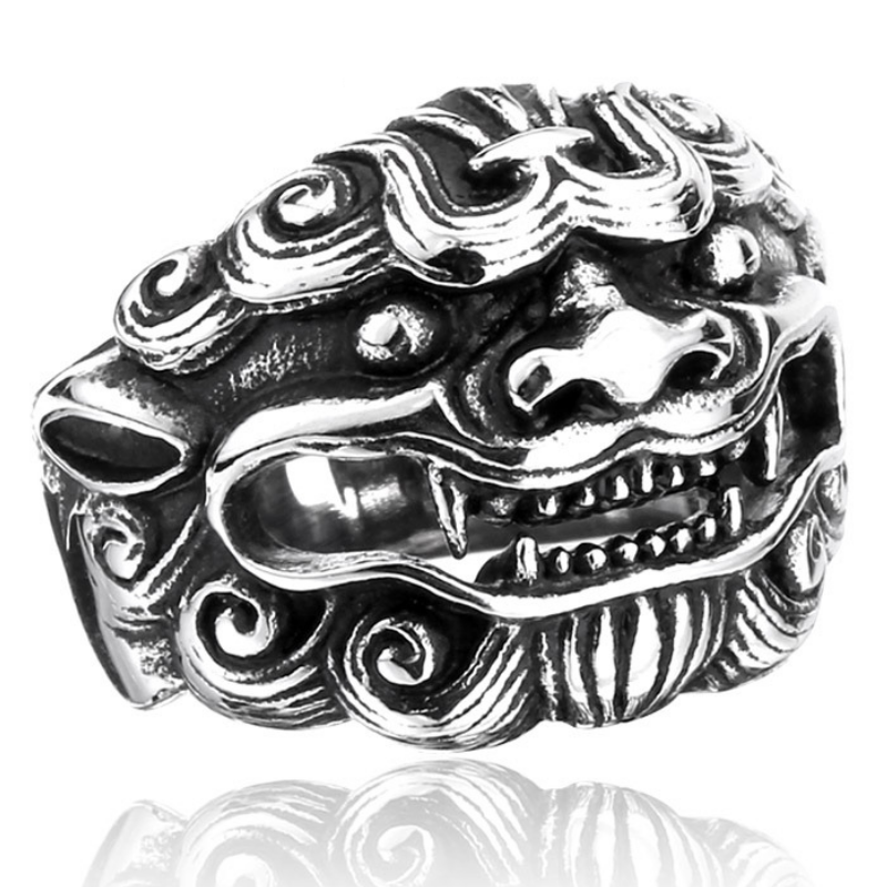Bague Tête de Lion Argent
