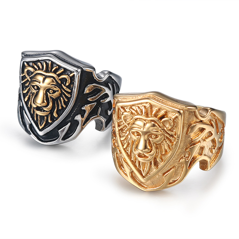 Bague Tête de Lion Or pour Homme