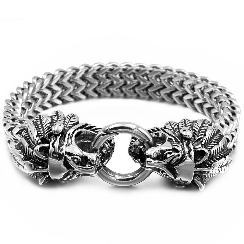 Bracelet Tête de Lion Homme