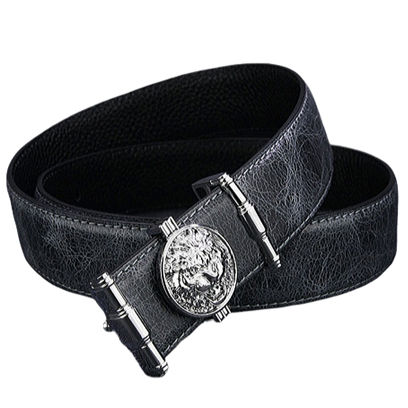 Ceinture tête de lion argent.
