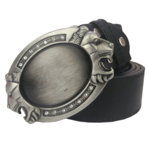 Ceinture cuir lion.