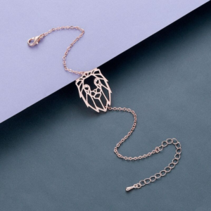 Bracelet Tête de Lion Géométrique