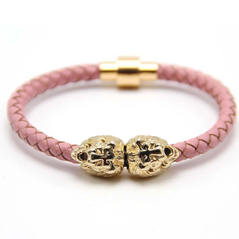 Bracelet Tête de Lion Coloré