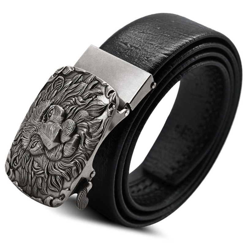 Boucle de ceinture lion.