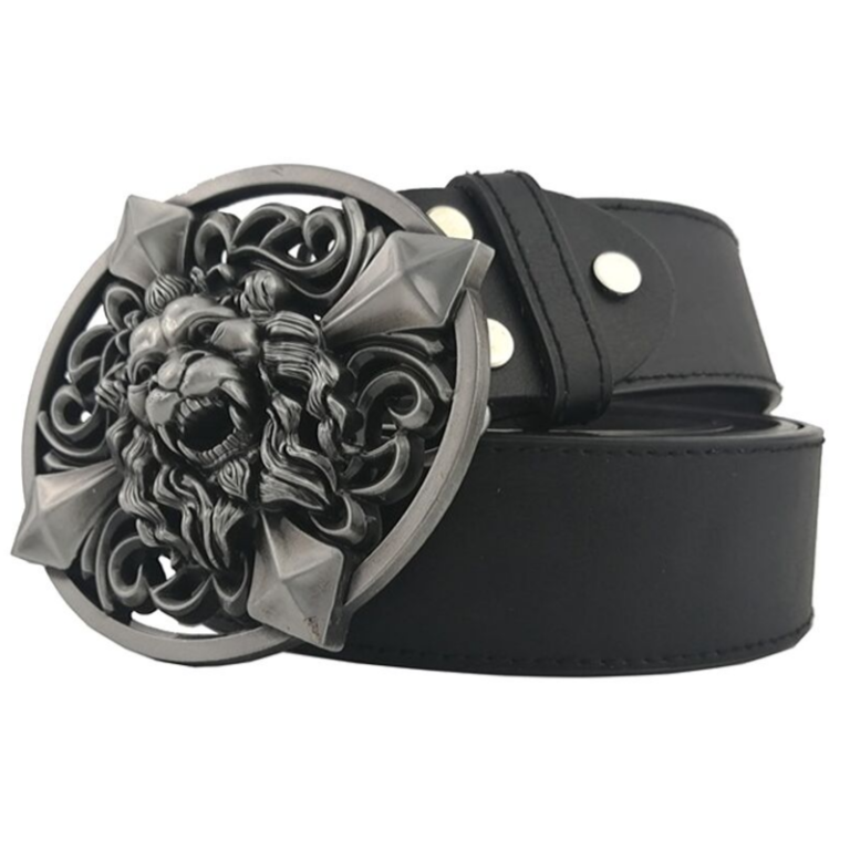 Ceinture Tête de Lion Blason