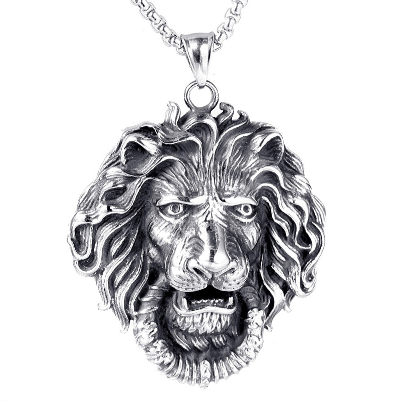 Pendentif tête de lion.
