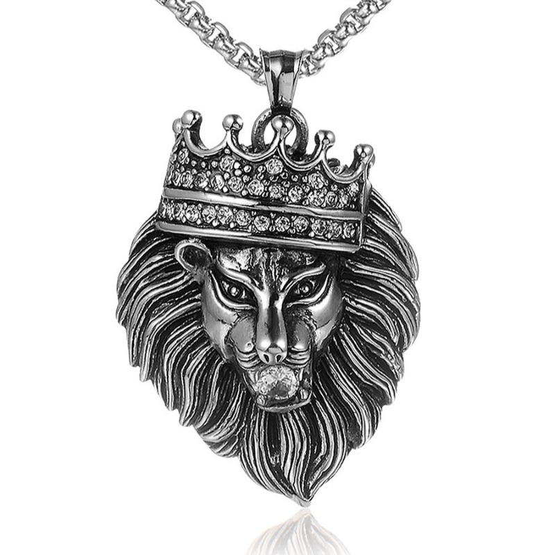 Collier tête de lion.