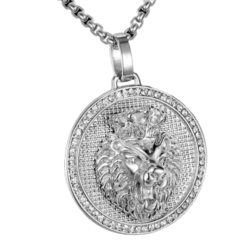 Pendentif tête de lion.