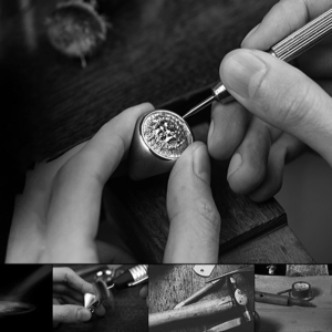 Chevalière Tête de Lion en Argent