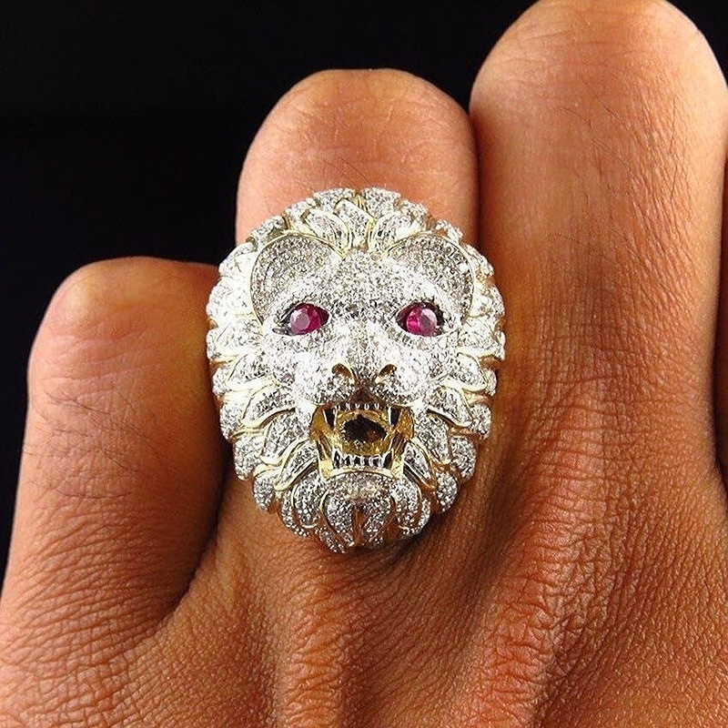 Bague Lion Or Et Diamant