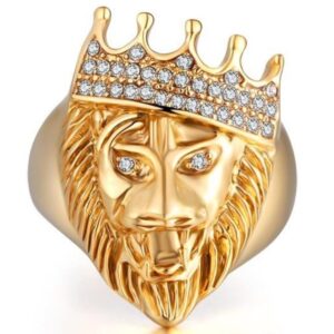 Bague Or Tête De Lion