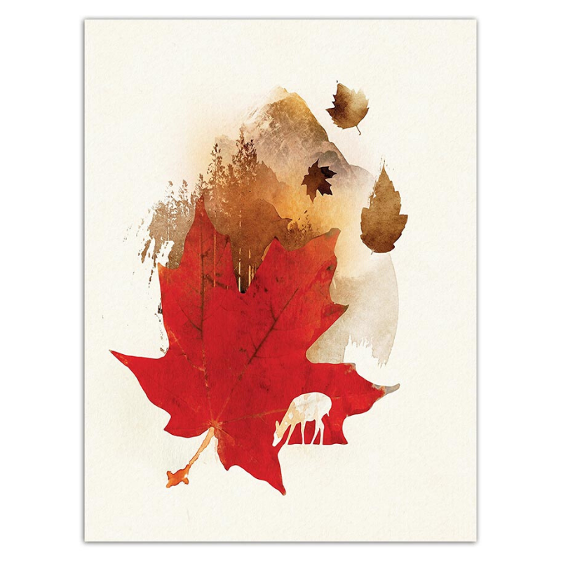 Cadre feuille d'automne.