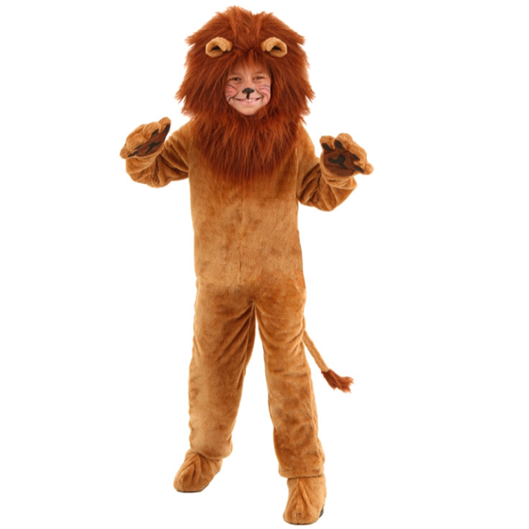 Déguisement Lion Enfant Crinière Dense