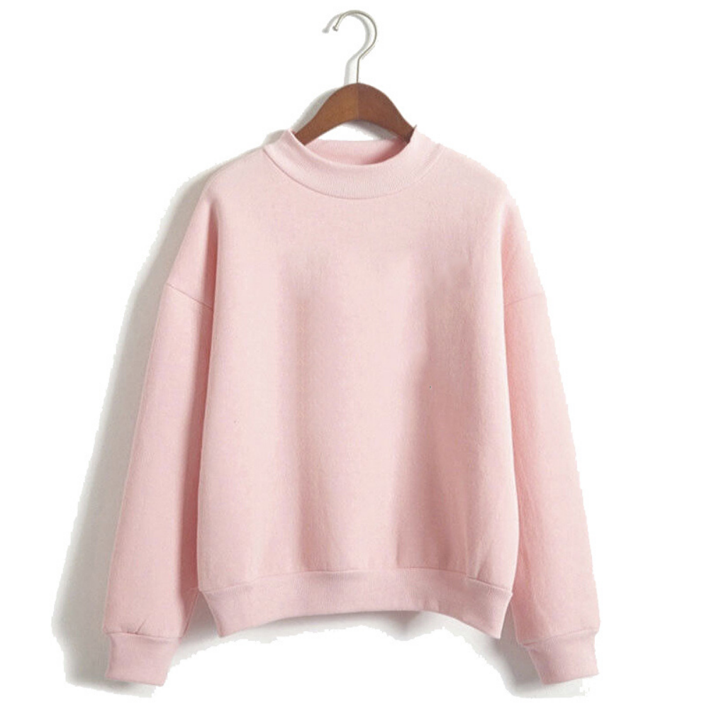 Pull rose pour femme confortable.