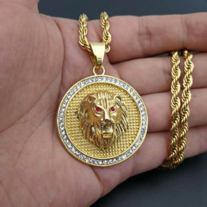 Collier lion or.