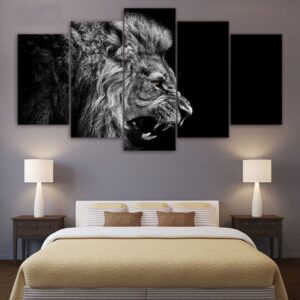 Tableau Lion Rugissant Décoration murale originale