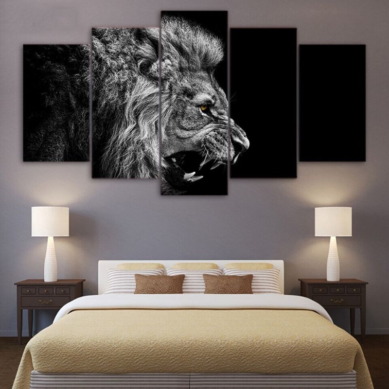 Tableau Lion Rugissant Décoration murale originale