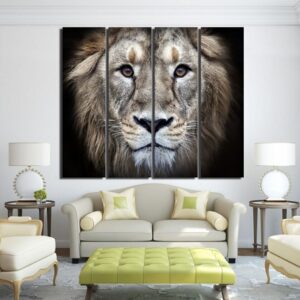 Toile Lion face