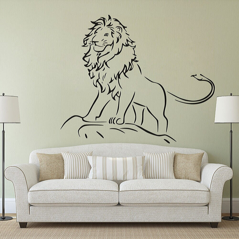 Stciker lion salon.