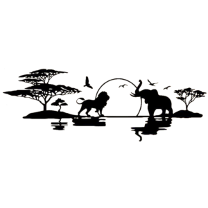 Sticker Lion Roi de la Savane