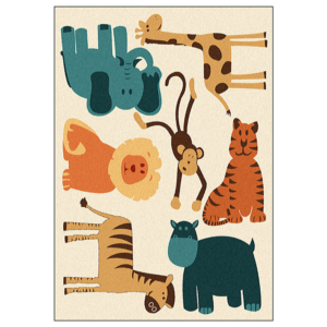 Tapis lion and co chambre enfant.