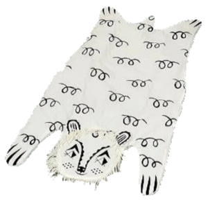 Tapis lion chambre enfant.