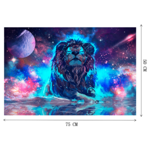 Puzzle lion 1000 pièces pour adulte.