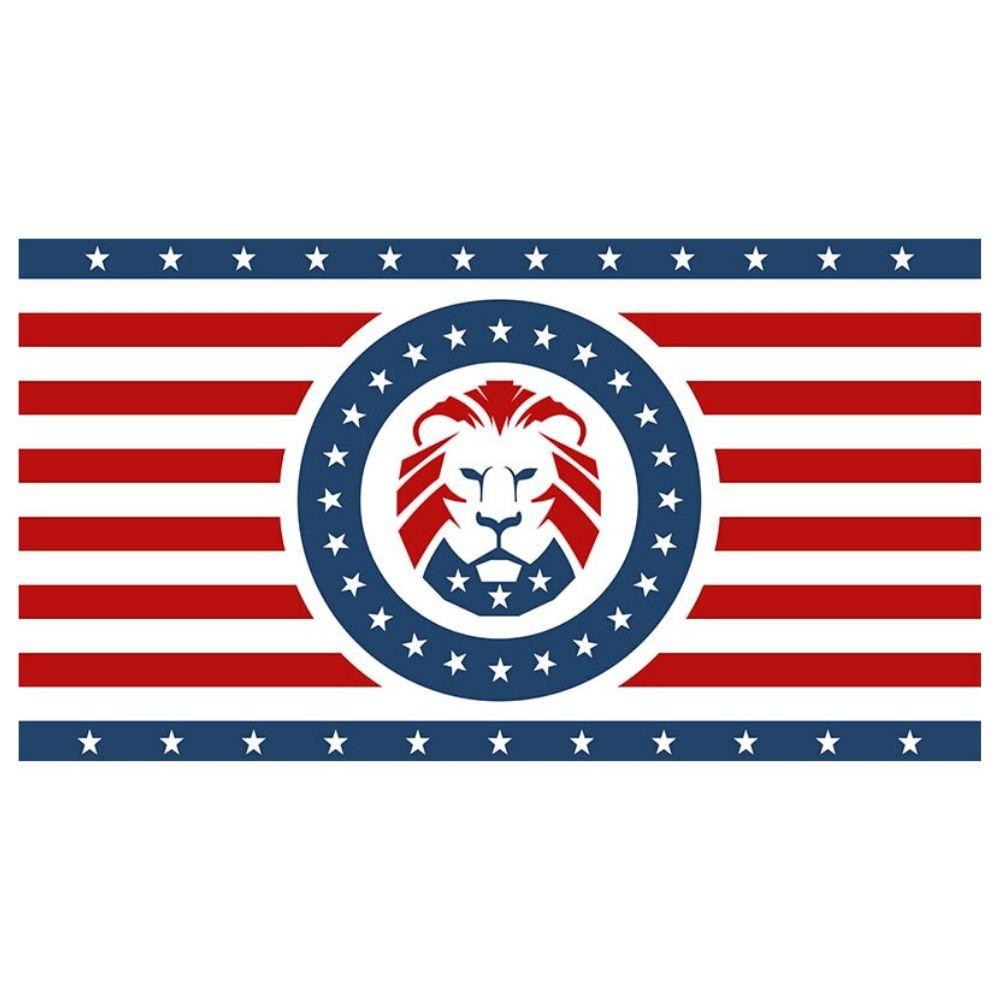 Drapeau lion americain.
