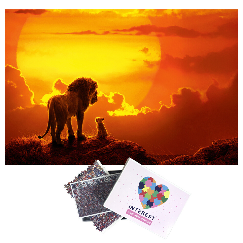 Puzzle roi lion.