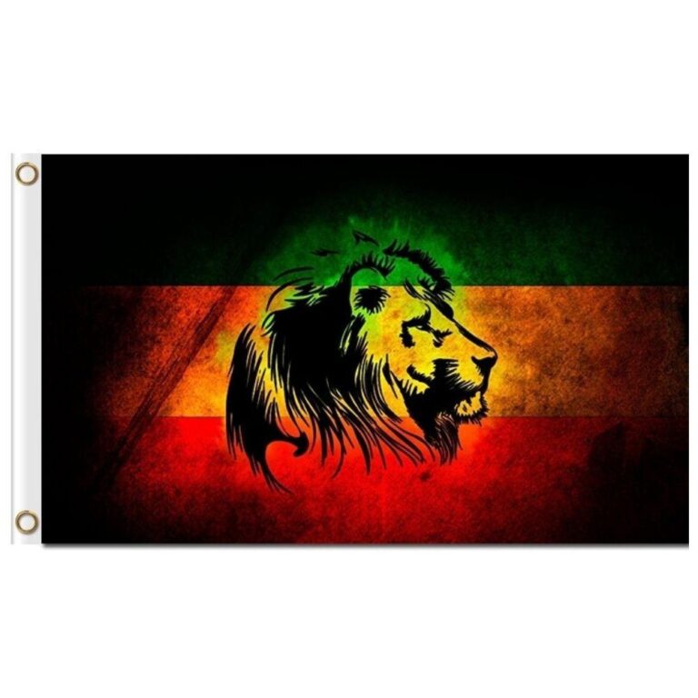 Drapeau lion rasta