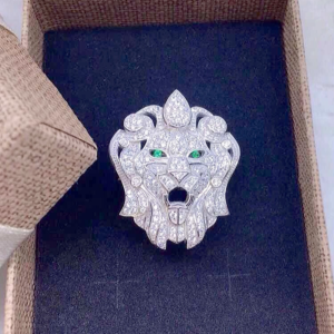 Bague en Argent Tête de Lion Femme