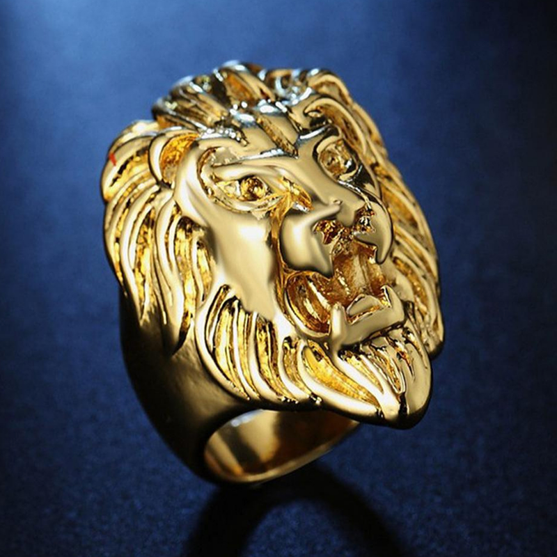 Bague Lion Gitan or