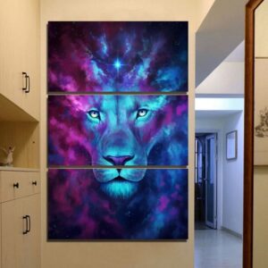 Lion Tableau Couleur décoration beauté naturelle