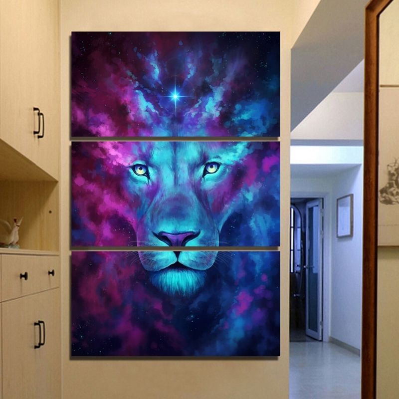 Lion Tableau Couleur décoration beauté naturelle