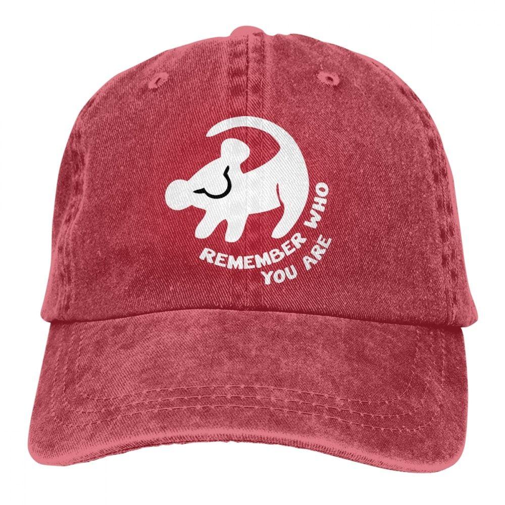 Casquette le roi lion rouge.