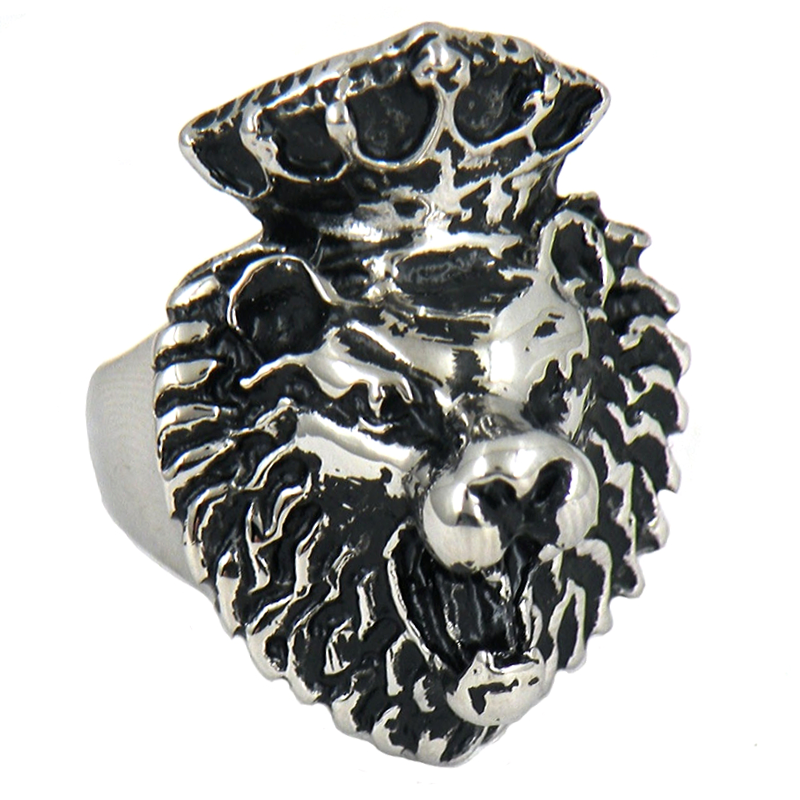 Bague Argent Homme Lion