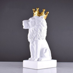 Statue de lion déco intérieur.