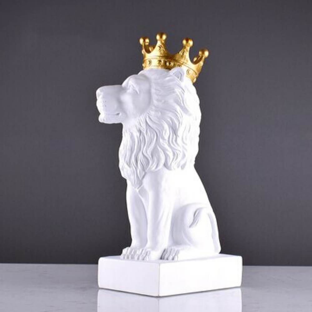 Statue de lion déco intérieur.