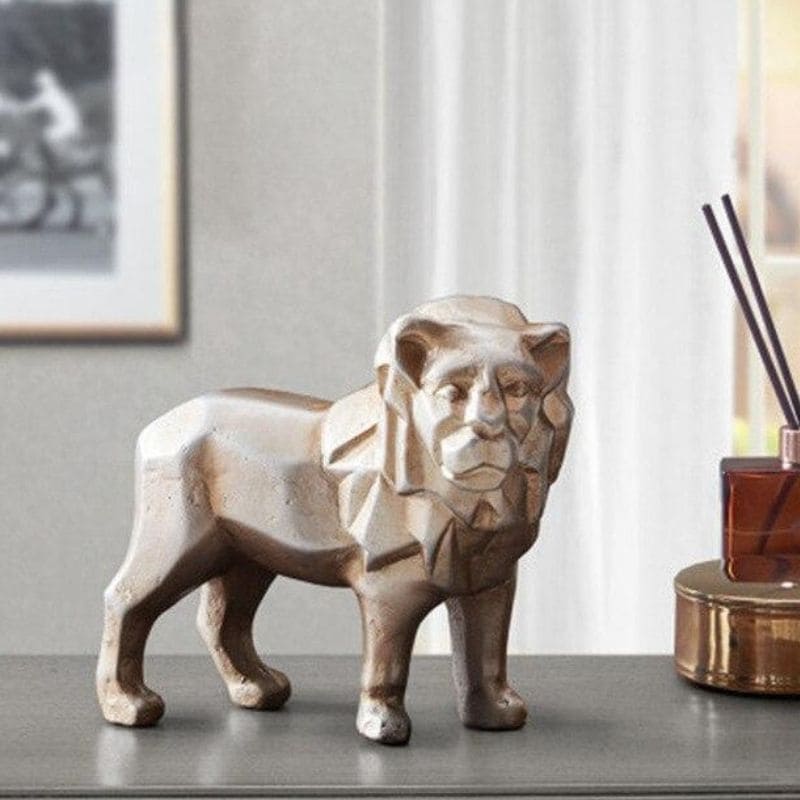 lion-geometrique-sur-table