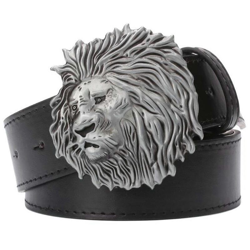 Ceinture tête de lion réaliste